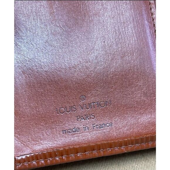 LOUIS VUITTON KISSLOCK BIFOLD WALLET BROWN EPI LEATHER - Picture 7 of 9
